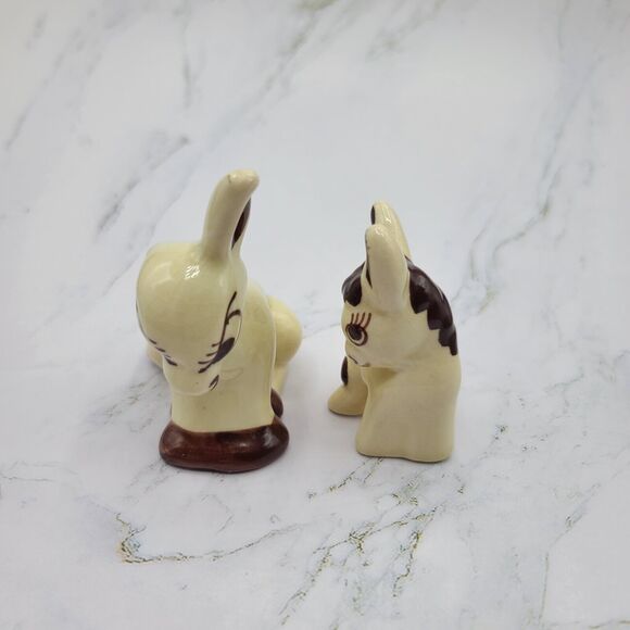 Rio Hondo Pottery Angry Standing Donkey Mule Figurine Anthropomorphic Lot Of 2 - Picture 2 of 16